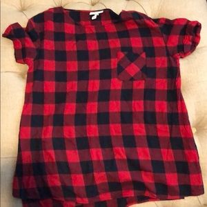 Liz Lang maternity buffalo check shirt
